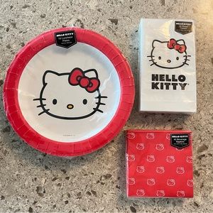 Hello Kitty 3 pc Party Plate Set